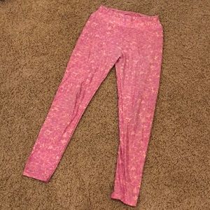LuLaRoe One Size OS leggings pink